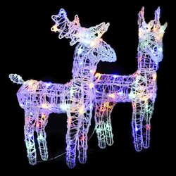 2-Pack Christmas Reindeer Outdoor Decoration with 80 LEDs