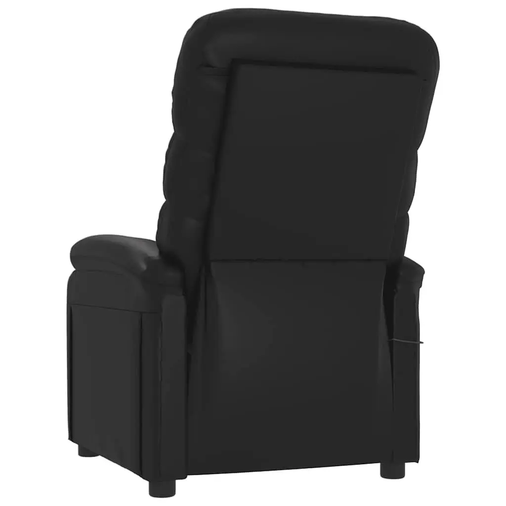 Electric Massage Chair Black Recliner with 6 Massage Points Hand Control