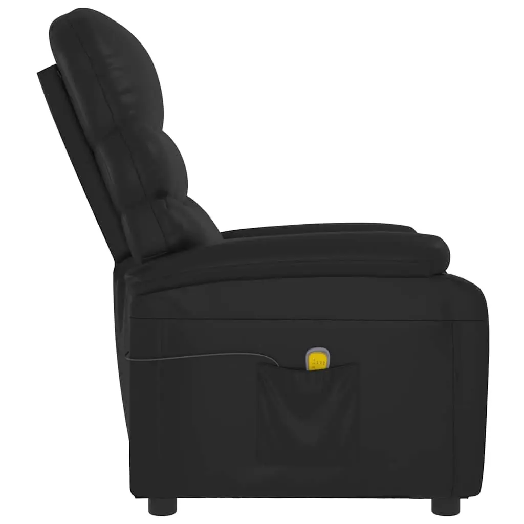 Electric Massage Chair Black Recliner with 6 Massage Points Hand Control