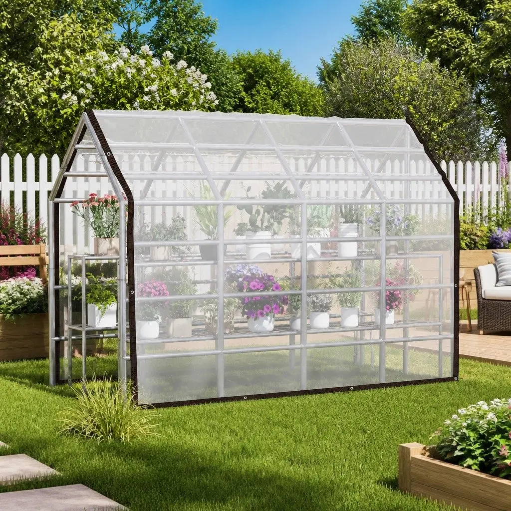 Transparent Tarpaulin 3 x 4 m for Seasonal Protection