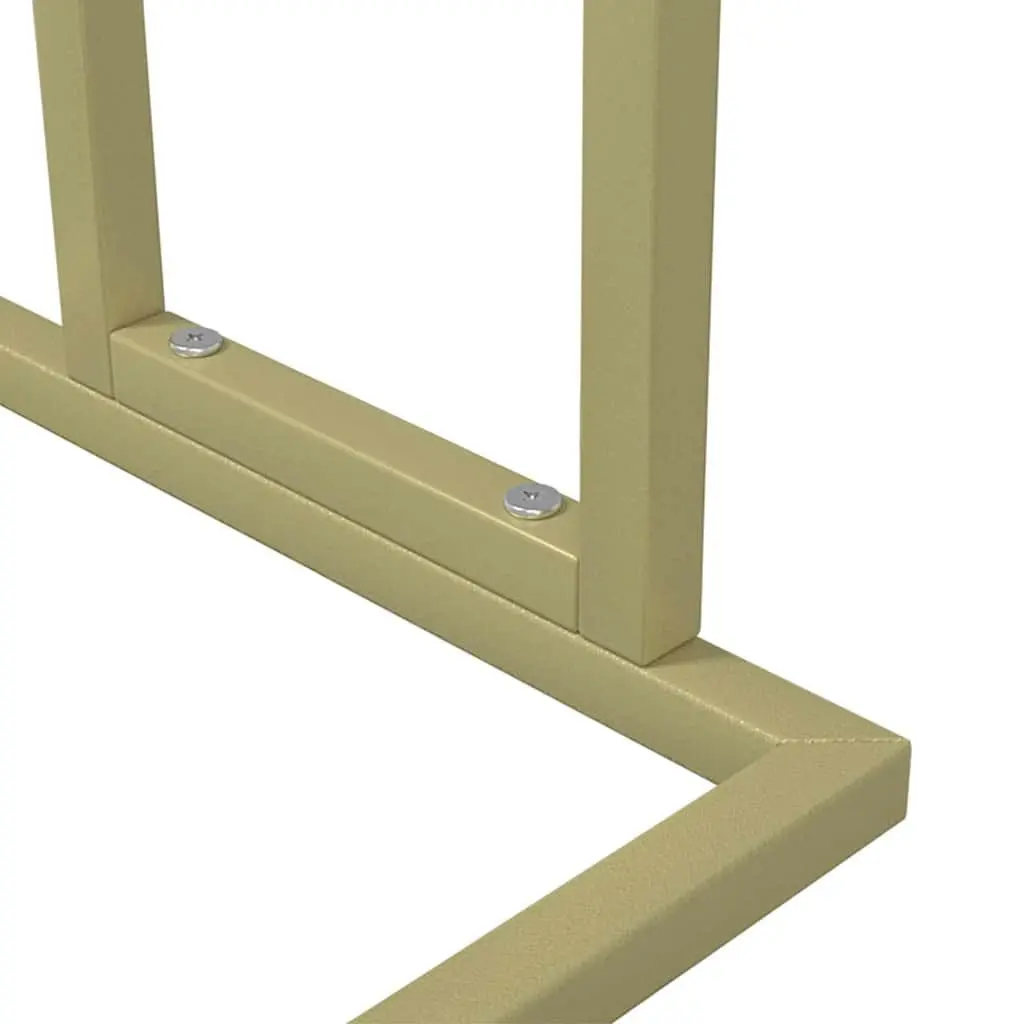 Freestanding Towel Rack Gold 2-Tier Bathroom Storage Organiser 48 x 24 x 78.5 cm