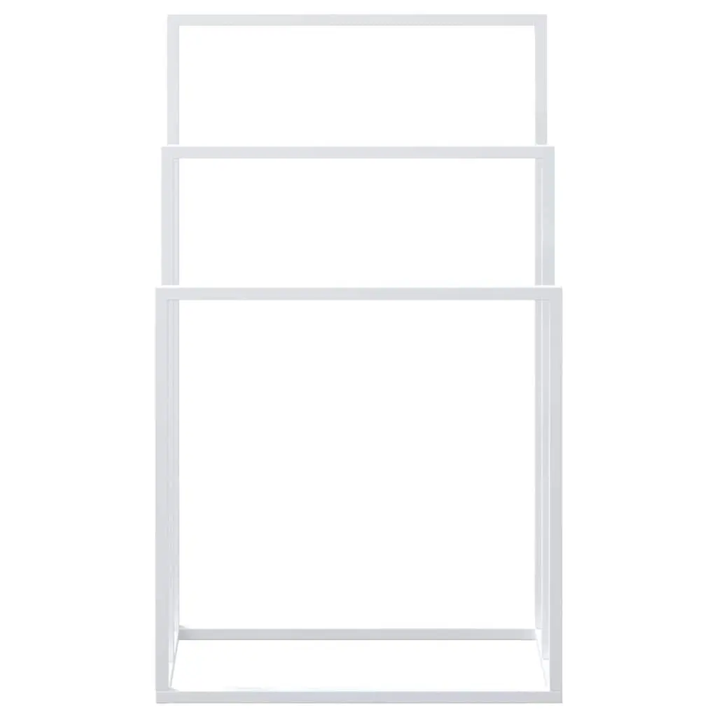 Freestanding Towel Rack 3 Tier Bathroom Storage Holder Organiser White