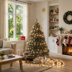 Value LED Cluster String Light 400 Warm White, 7.4m