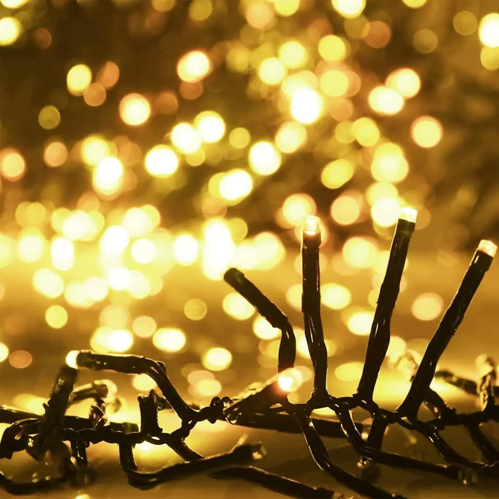 LED Cluster String Lights Warm White 7.4m 400 LEDs