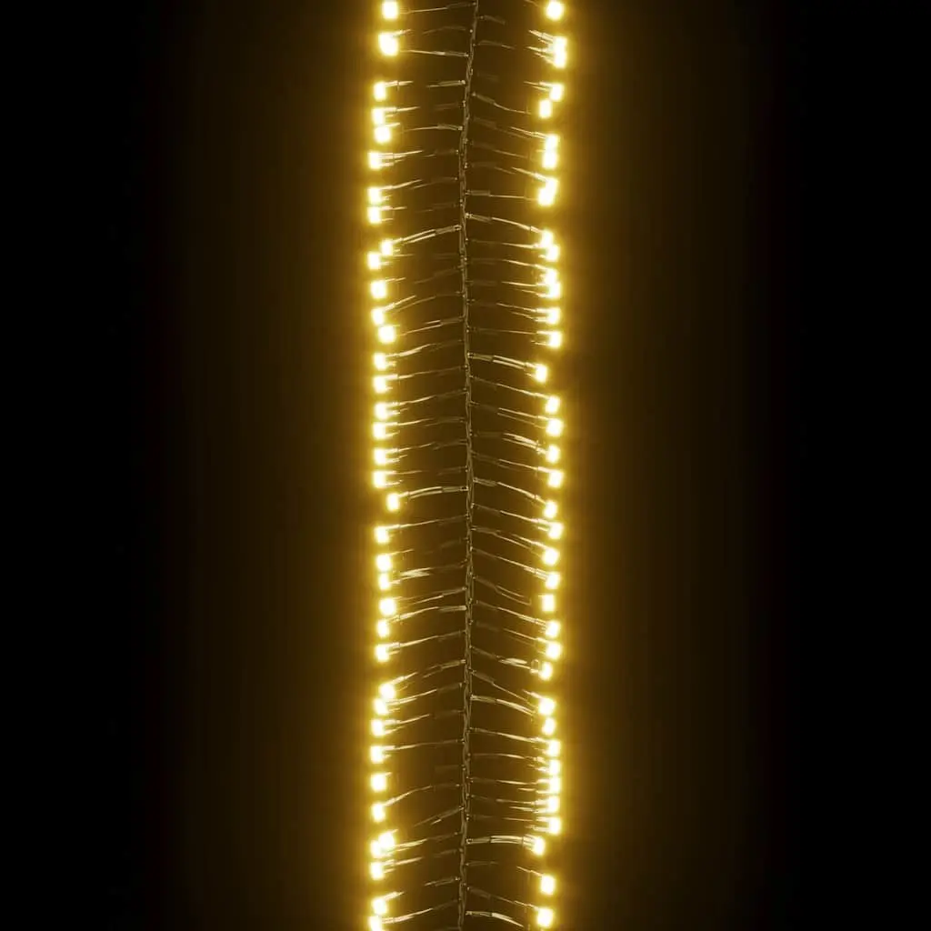 LED Cluster String Lights Warm White 7.4m 400 LEDs