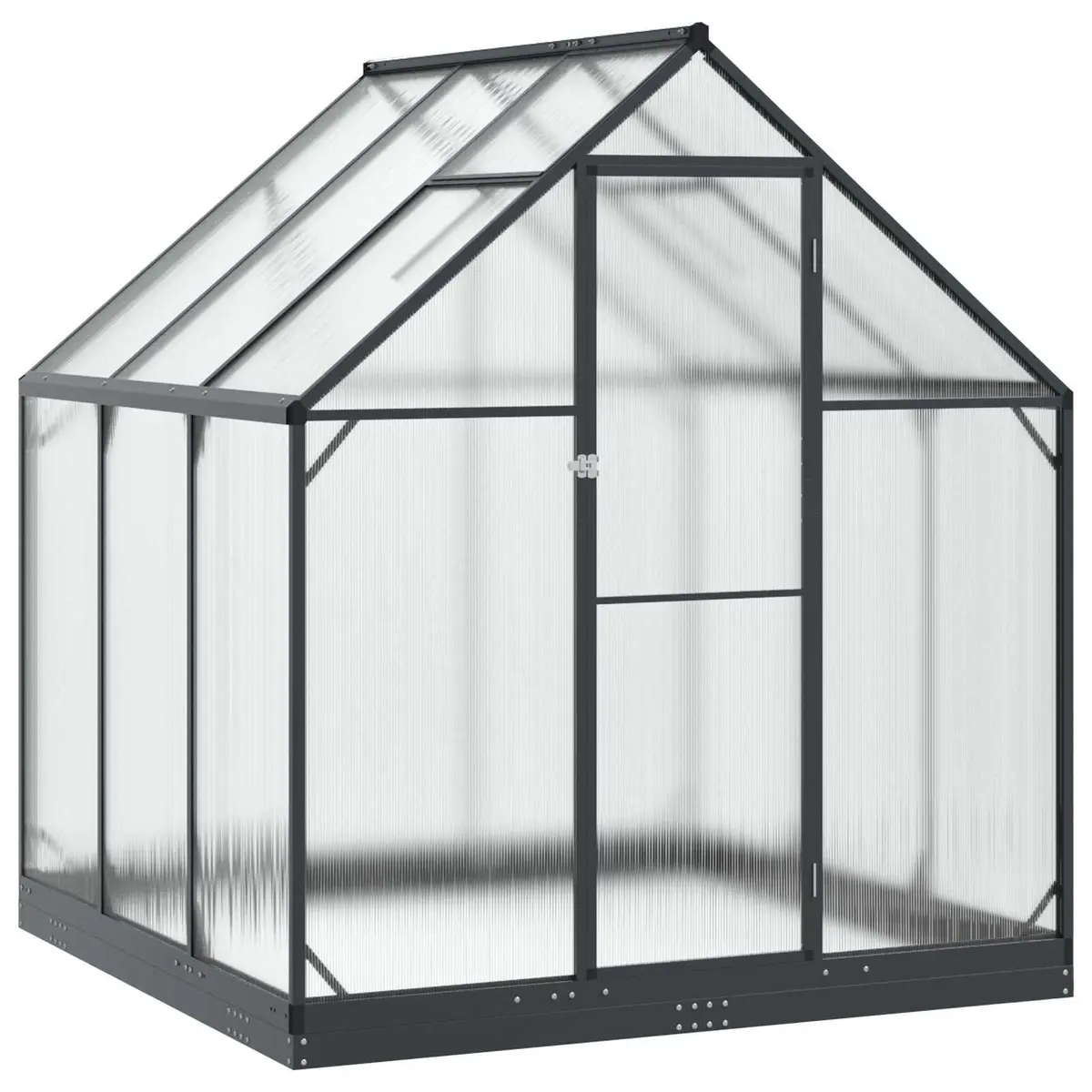 Garden Greenhouse Tunnel Structure Adjustable Height Anthracite 183.5cm
