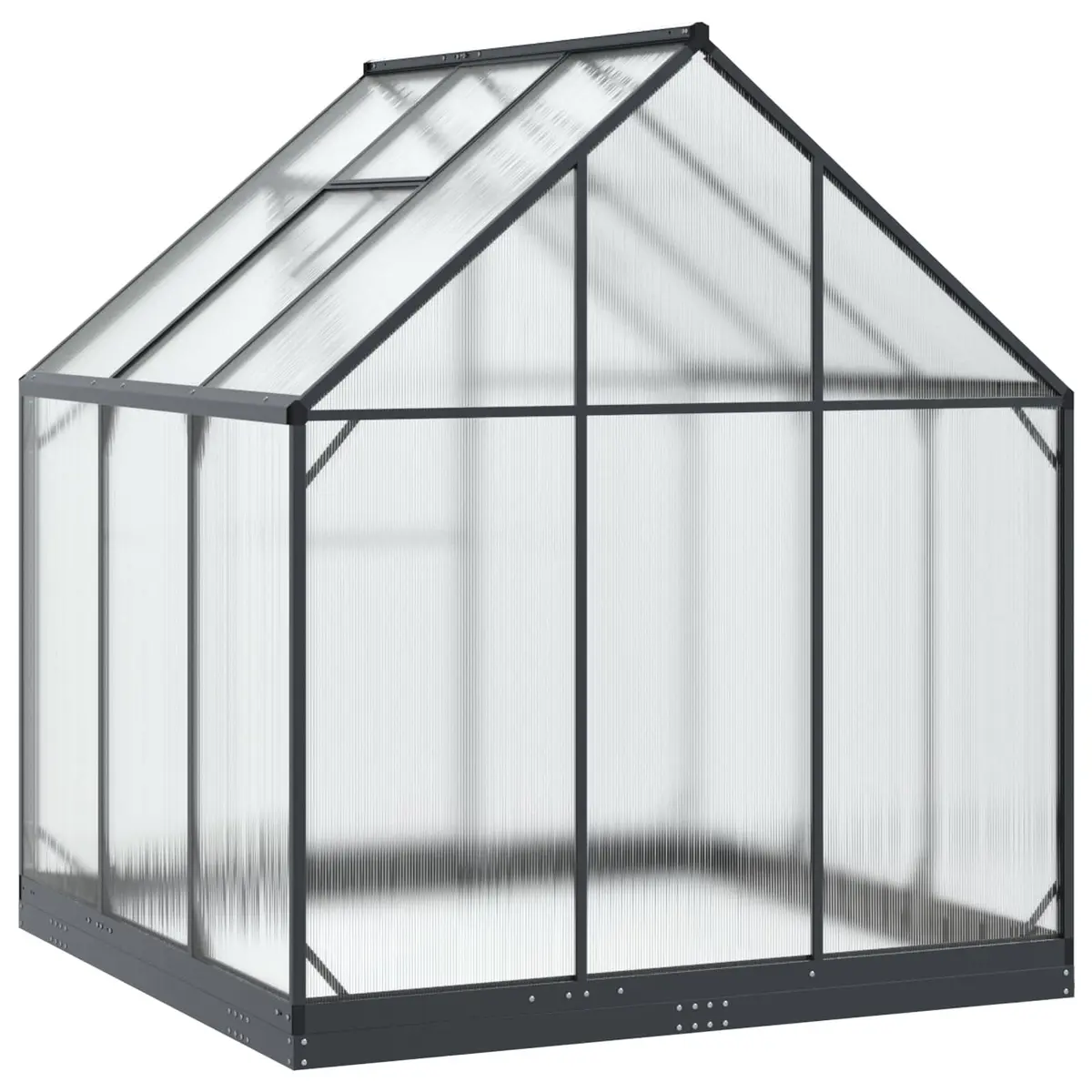 Garden Greenhouse Tunnel Structure Adjustable Height Anthracite 183.5cm