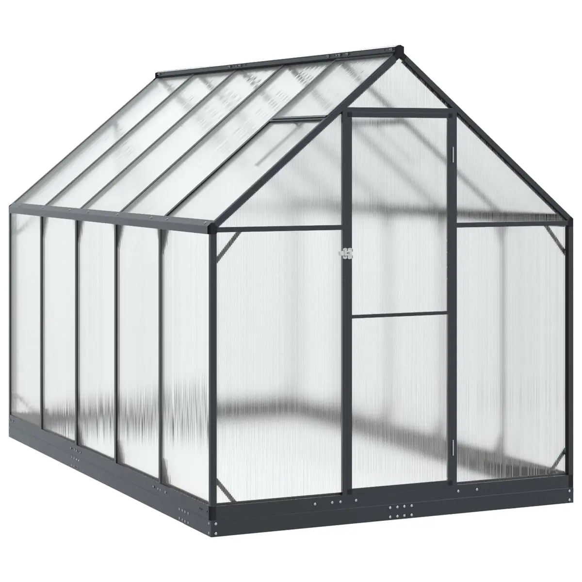 Tunnel Greenhouse for Outdoor Plants Adjustable Height Anthracite