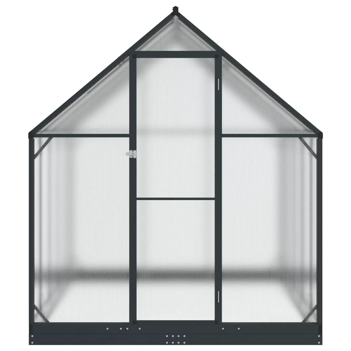 Tunnel Greenhouse for Outdoor Plants Adjustable Height Anthracite