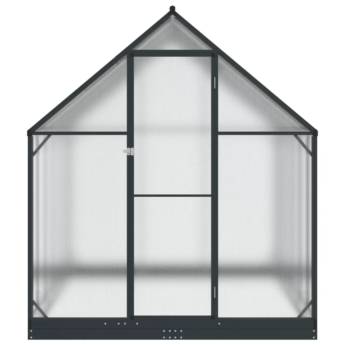 Portable Tunnel Greenhouse Anthracite Adjustable Height for Outdoor Plant Cultivation