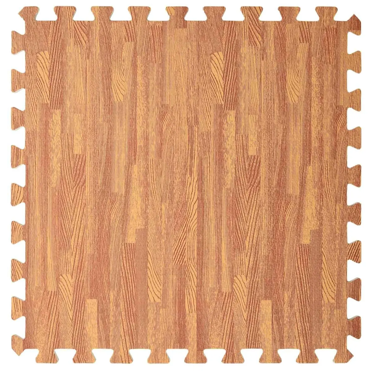 Pool Ground Mat EVA Foam Non-Slip Brown 6 Pieces