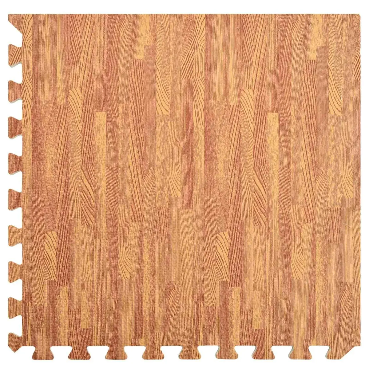 Pool Ground Mat EVA Foam Non-Slip Brown 6 Pieces