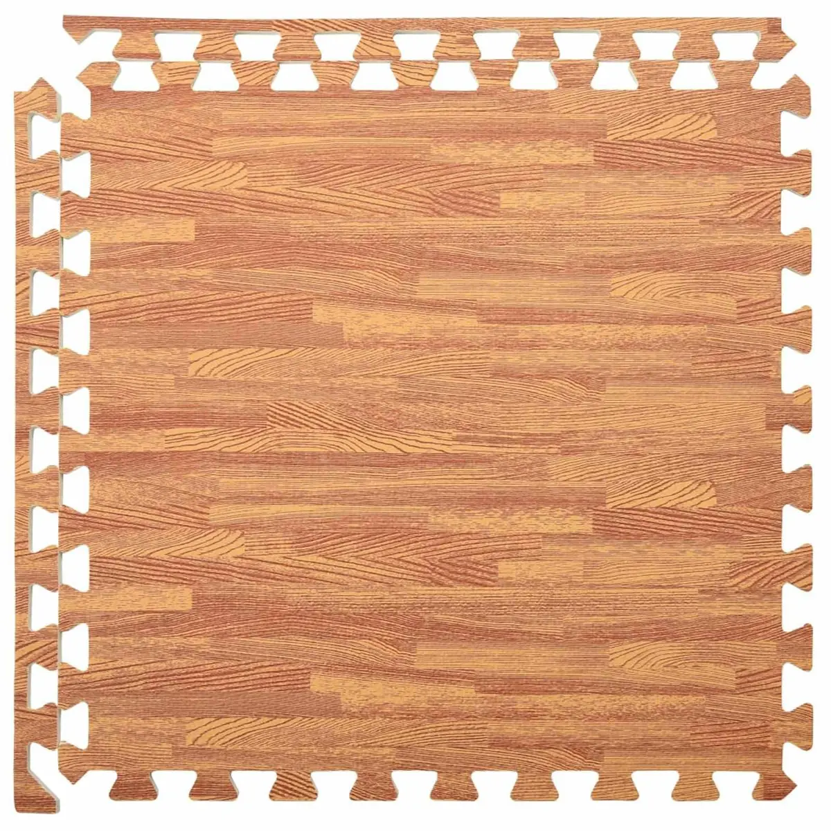 Pool Ground Mat EVA Foam Non-Slip Brown 6 Pieces
