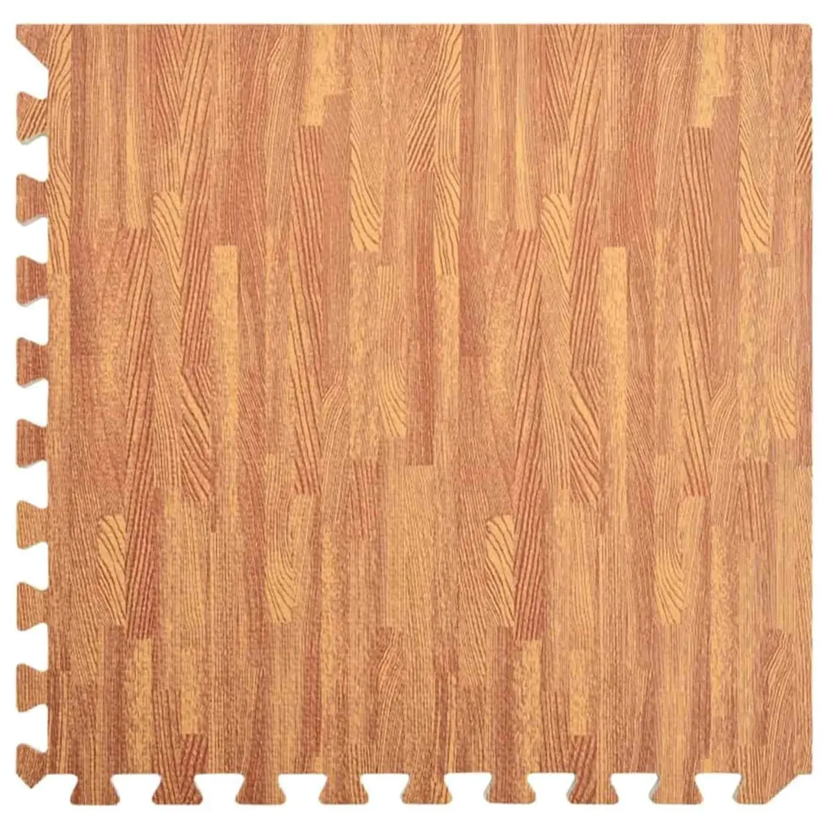 Pool Ground Mat EVA Foam Interlocking Modular 12 Pieces Brown
