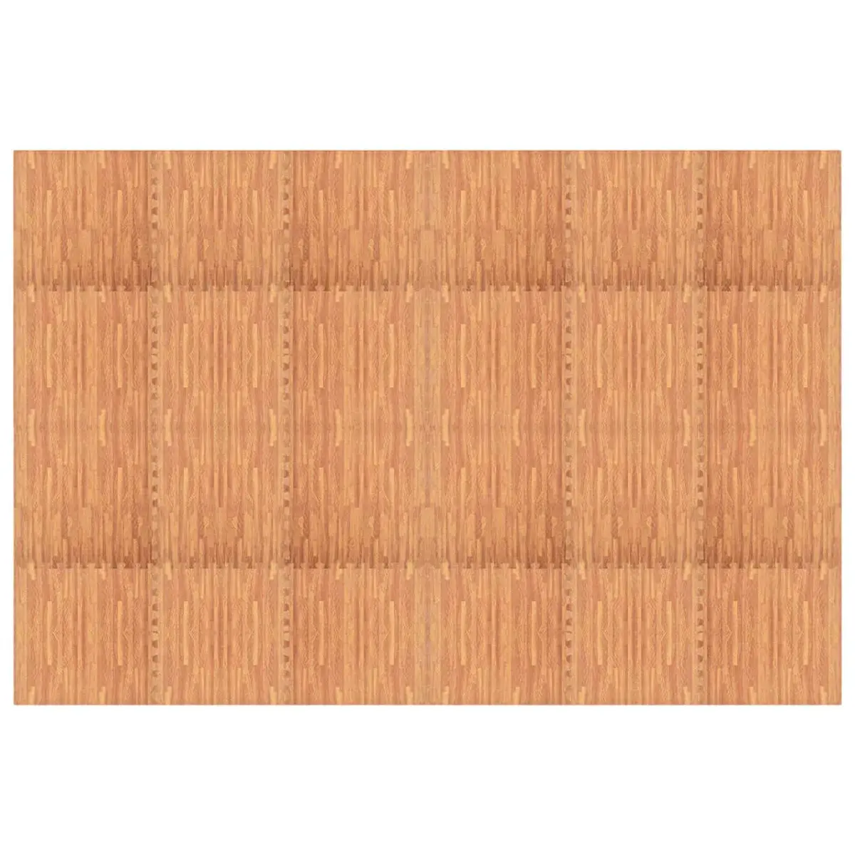 EVA Foam Pool Ground Mat Non-Slip Modular Interlocking Tiles 24 Pieces Brown