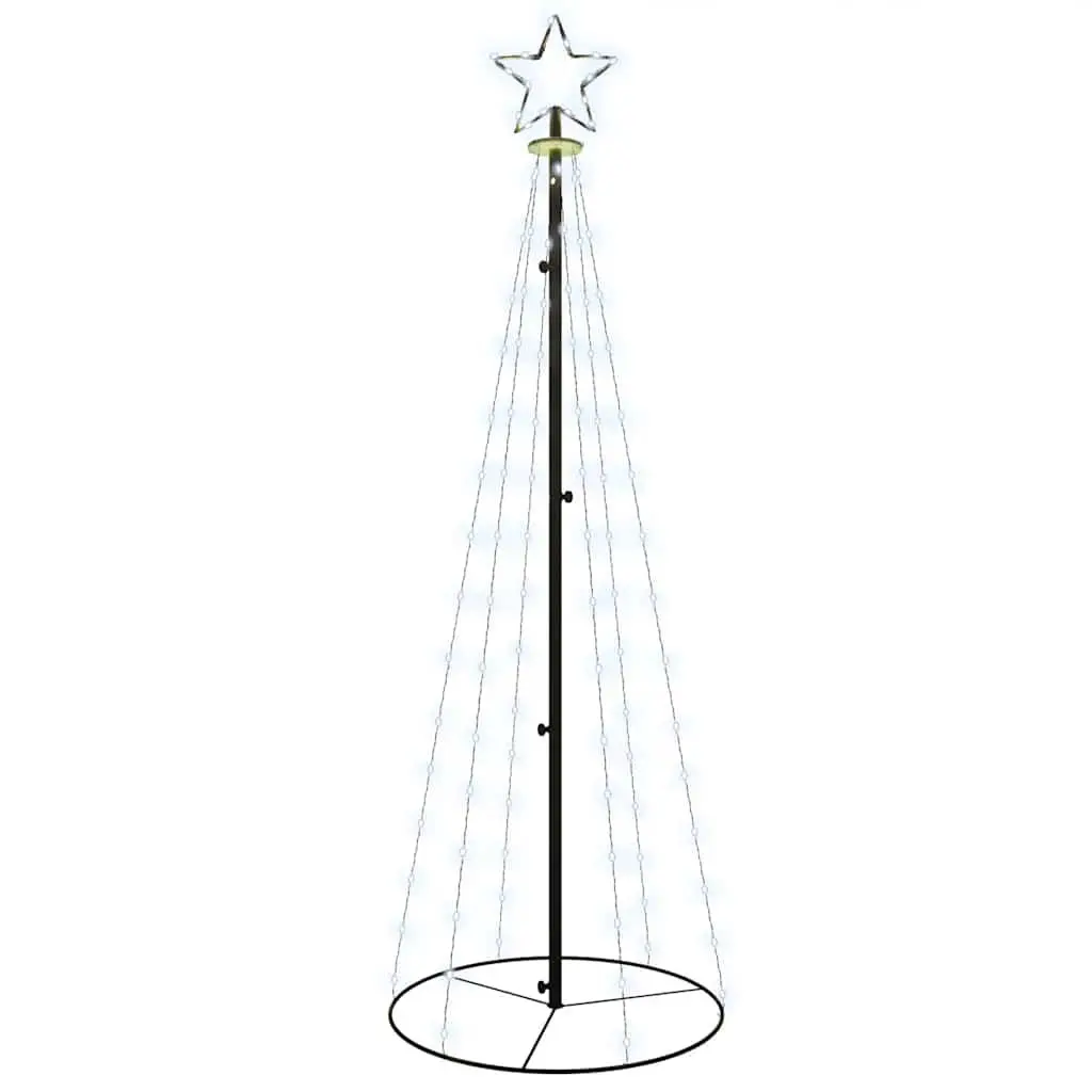 Christmas Cone Tree Cold White 180cm 70cm Indoor Outdoor Holiday Decoration
