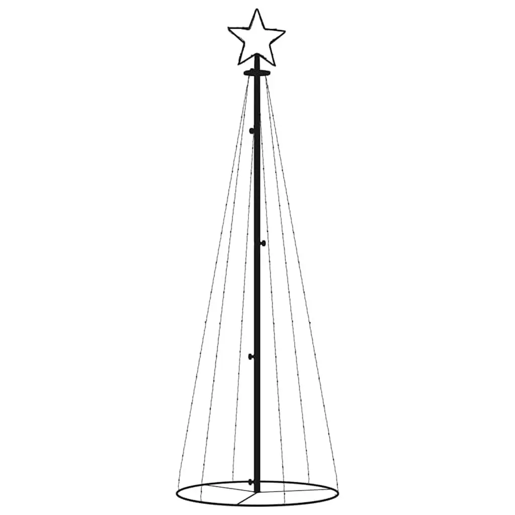 Christmas Cone Tree Cold White 180cm 70cm Indoor Outdoor Holiday Decoration