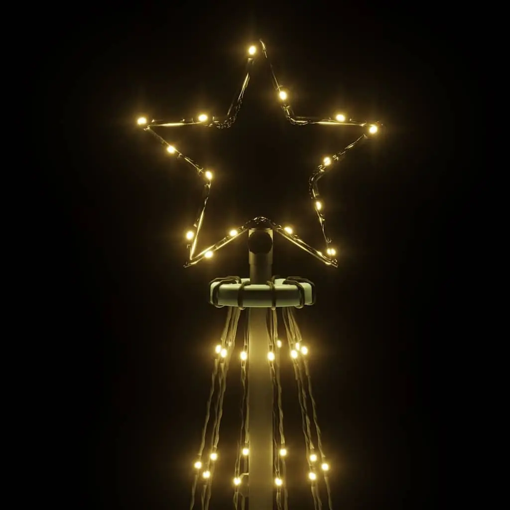 Christmas Cone Tree LED Warm White 300cm 100cm Indoor Outdoor Seasonal Decoration