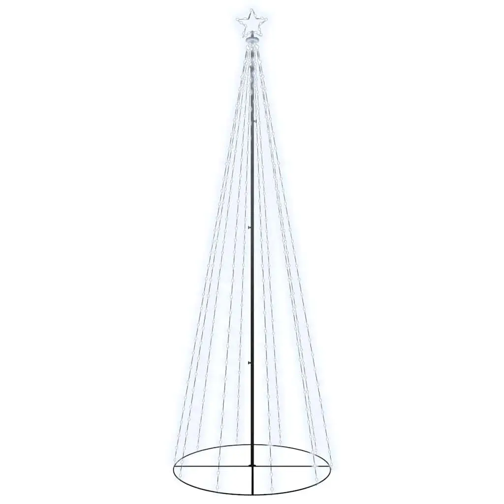 Christmas Cone Tree 300cm 100cm Cold White LED Indoor Outdoor Holiday