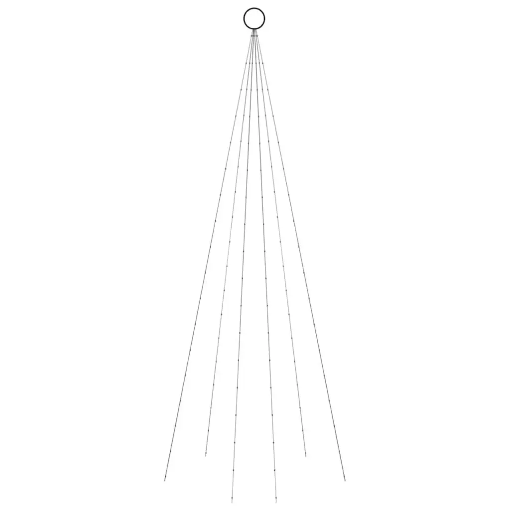 Christmas Tree Light Flagpole Mounted 180cm Cold White 108 LEDs Outdoor