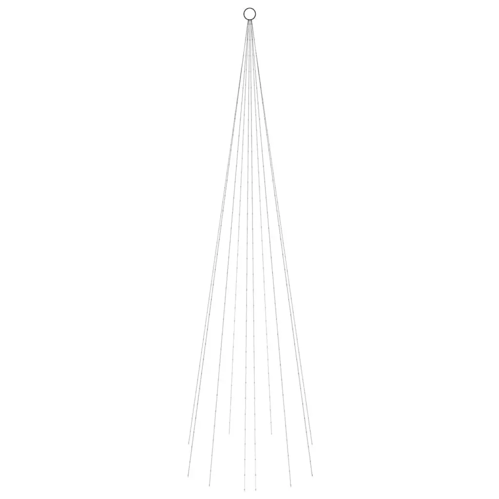 Christmas Tree Flagpole Light 300cm 310 Warm White LEDs Outdoor 8 Effects