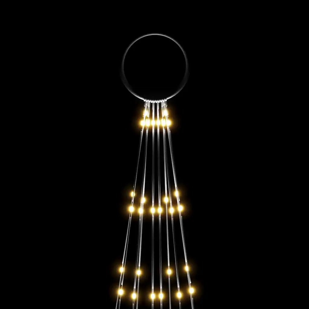 Christmas Tree Flagpole Light 300cm 310 Warm White LEDs Outdoor 8 Effects