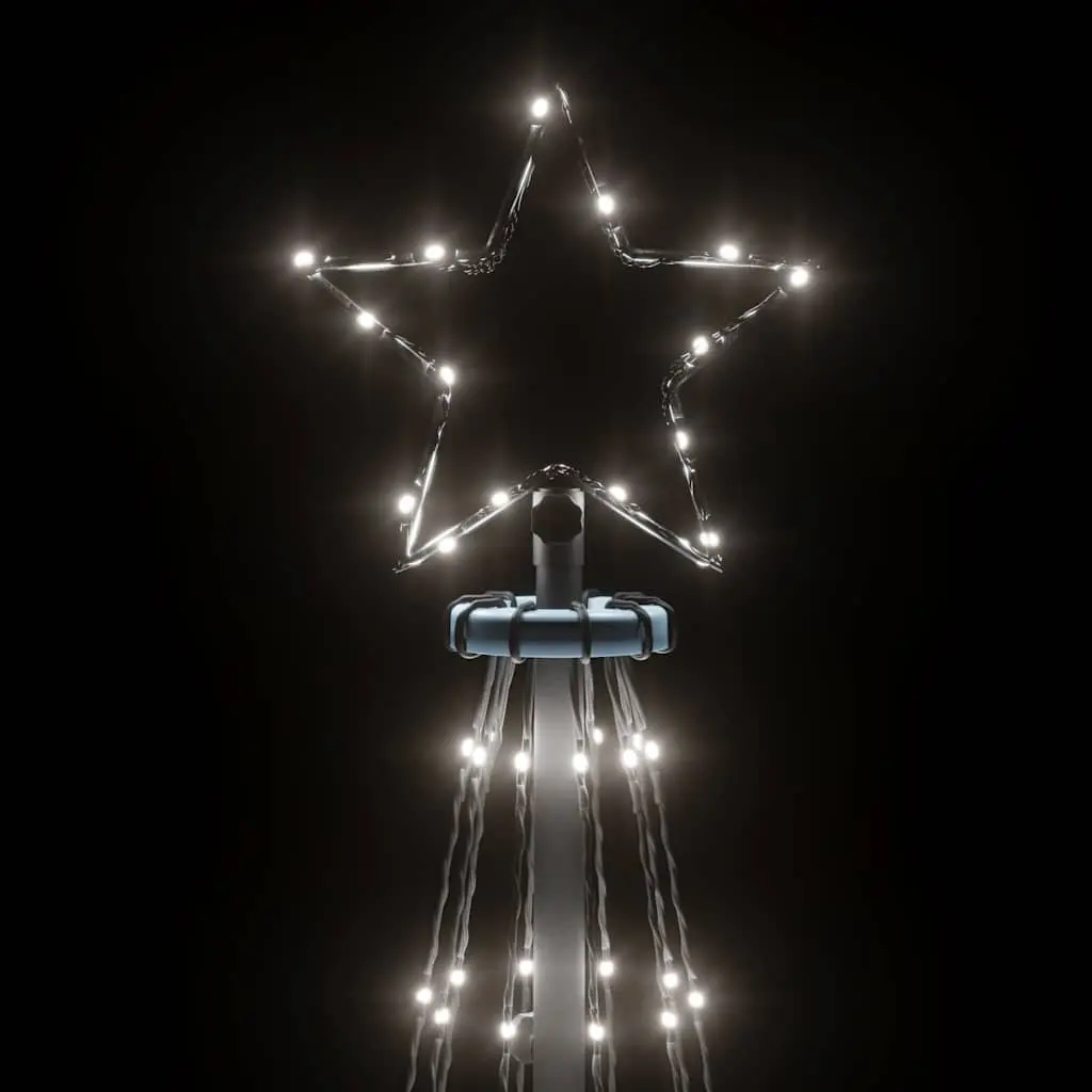 Christmas Tree 180cm Cold White LED 108 Lights 8 Effects