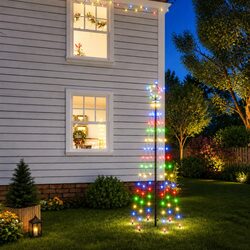 Warm and Practical 180cm Christmas Tree with LEDs