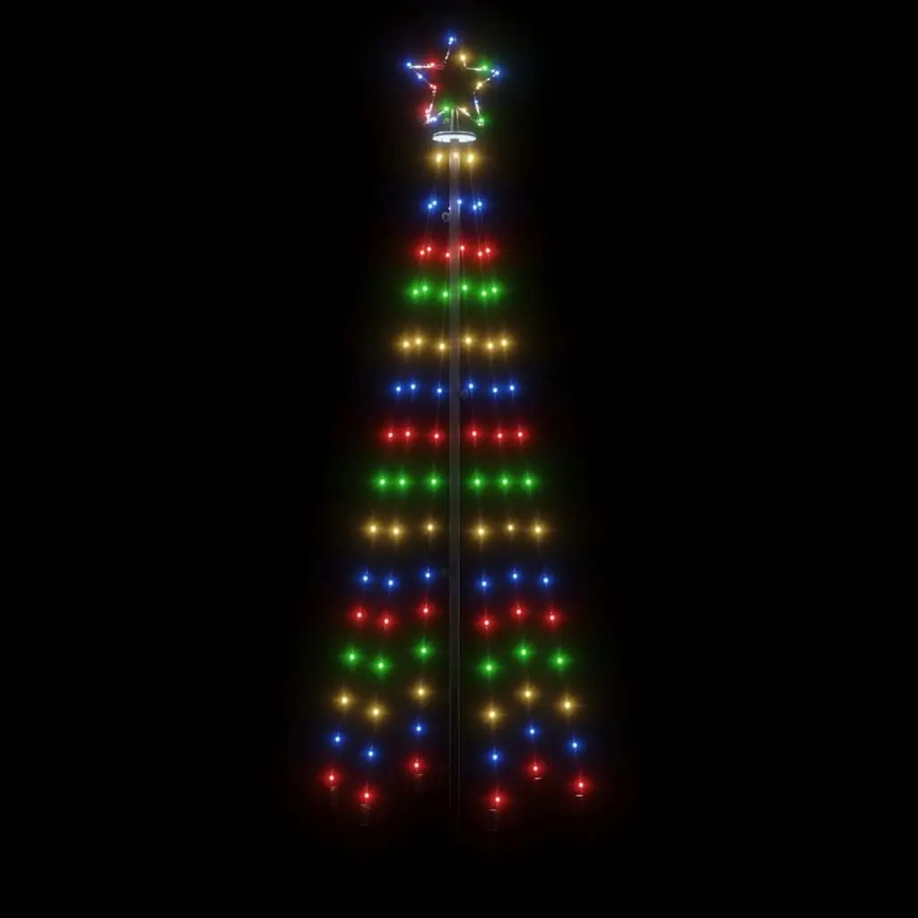 Christmas Tree 180cm Holiday Decoration with 108 Multicolour LEDs and 8 Lighting Effects