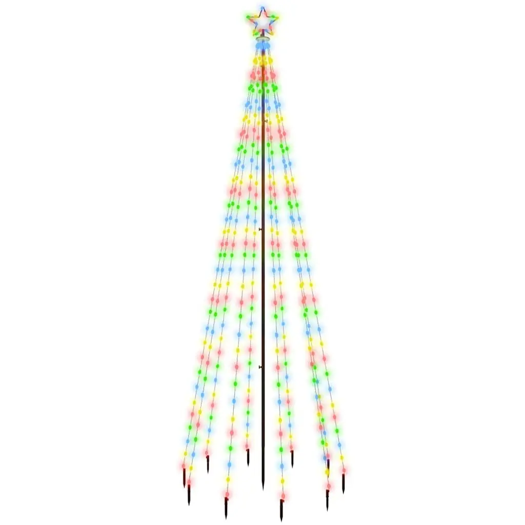 300cm Christmas Tree Multicolour LED 310 Lights with 8 Effects Holiday Decoration
