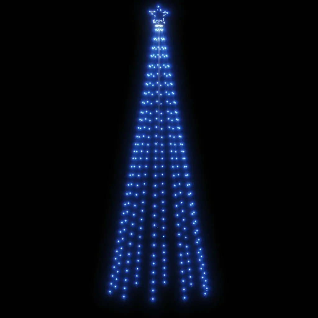 Christmas Tree Holiday Decoration 300cm Tall Blue with 310 LEDs