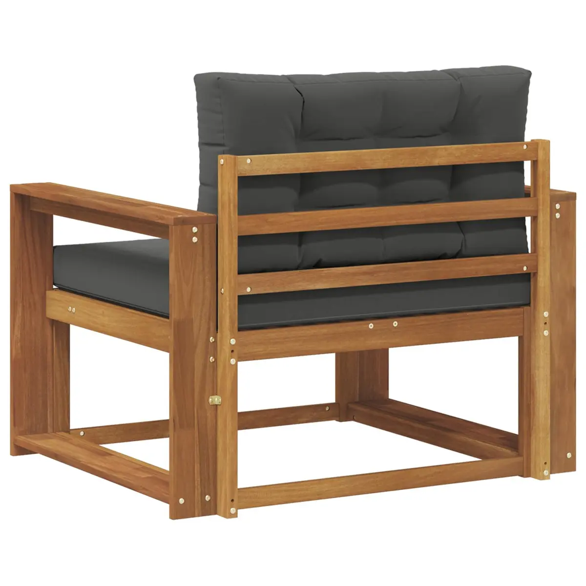 Outdoor Middle Sofa with Solid Wood Build