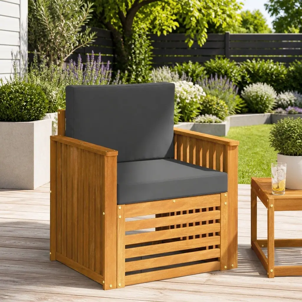 Outdoor Sectional Sofa Set Modular Seating Brown