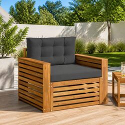 Solid Wood Outdoor Sectional Sofa for Gardens