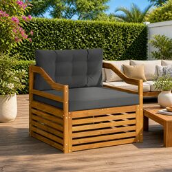 Outdoor Acacia Wood Sofa Set: Practical and Durable