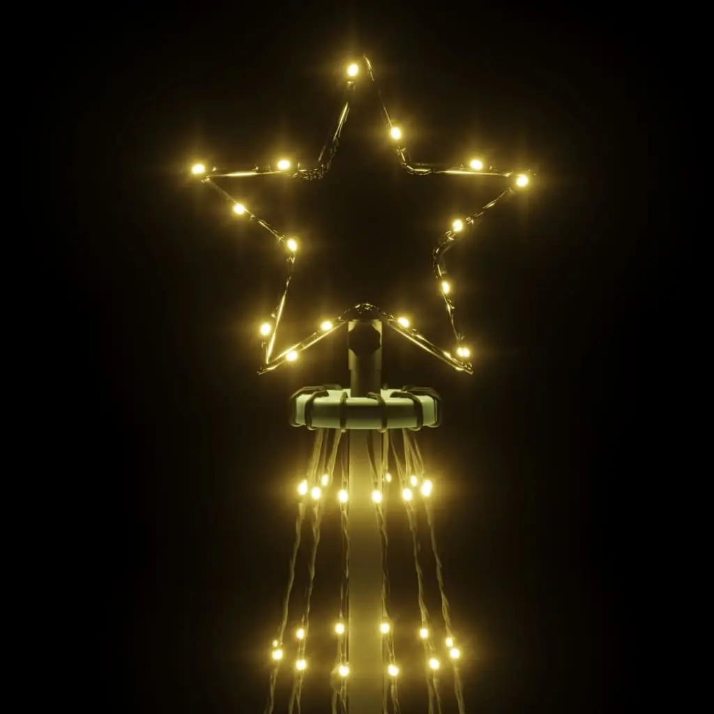 Christmas Tree Holiday Decoration 500cm White with 732 Warm White LEDs and 8 Light Effects