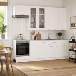 Value-Packed 8-Piece White Kitchen Storage Set