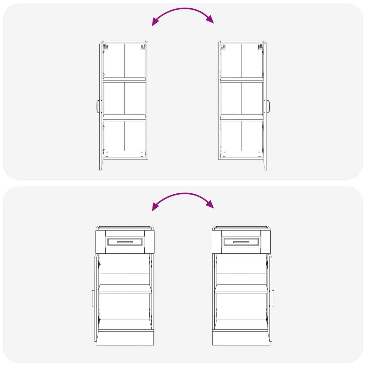 Kitchen Cabinet Storage Unit 5 Piece High Gloss White Engineered Wood