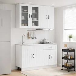 Dependable Kitchen Unit in High Gloss White for Everyday Use