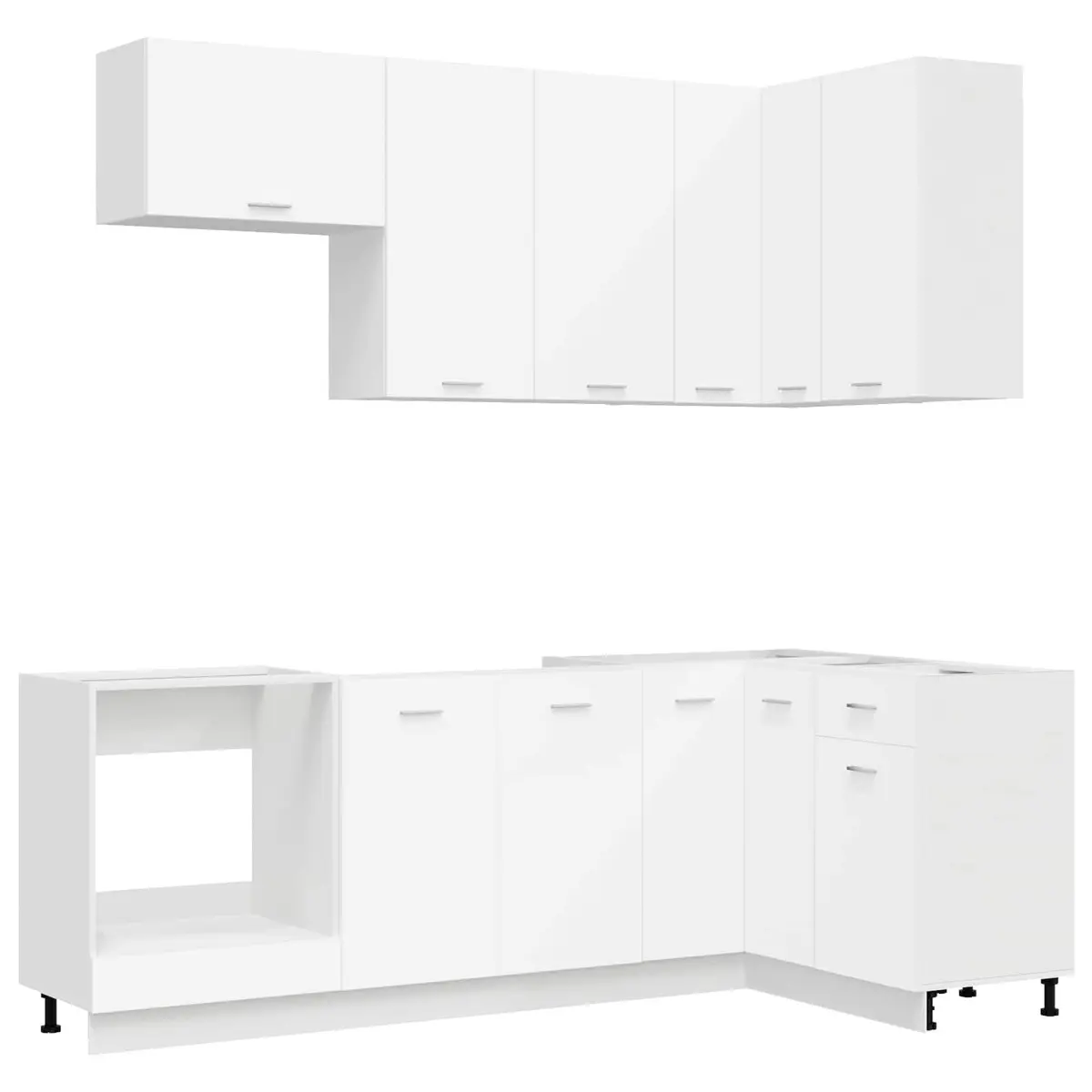 8-Piece Kitchen Cabinet Unit for Lasting Organization