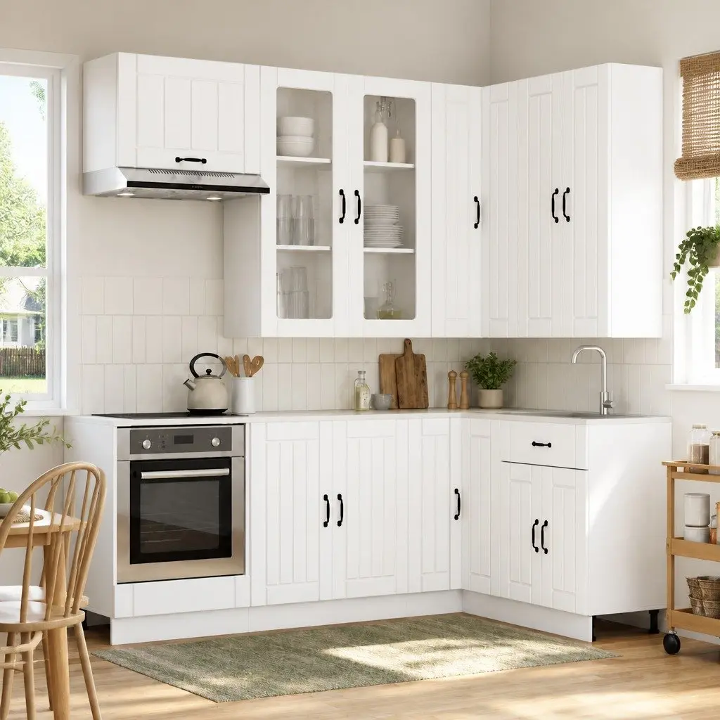 8 Piece Kitchen Unit in White