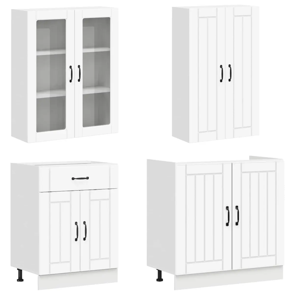 8 Piece Kitchen Unit in White