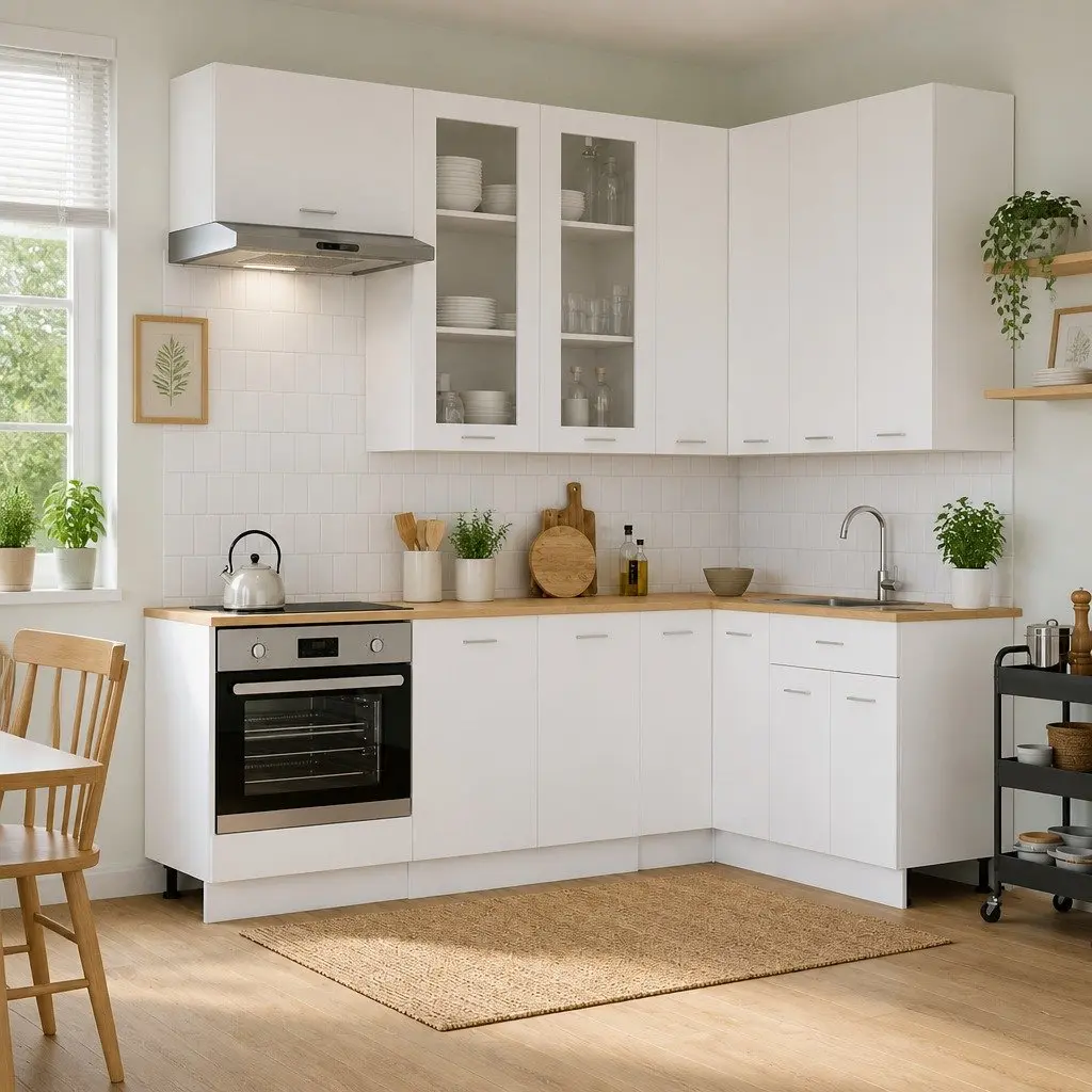 8-Piece Modern Kitchen Cabinet Unit