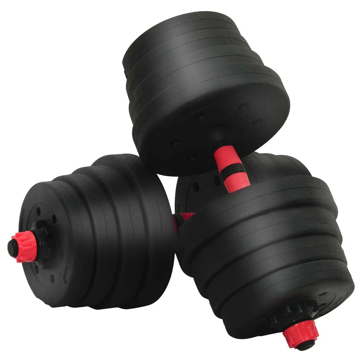 Adjustable Dumbbell Set 40kg Home Gym Fitness Black