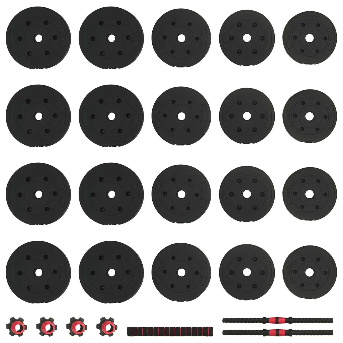 Adjustable Dumbbell Set 40kg Home Gym Fitness Black