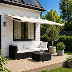 Reliable Cream Awning Fabric 400 x 300 cm for Outdoor Use