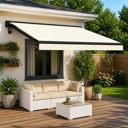 Reliable Cream Awning Fabric 450 x 300 cm for Your Outdoor Needs