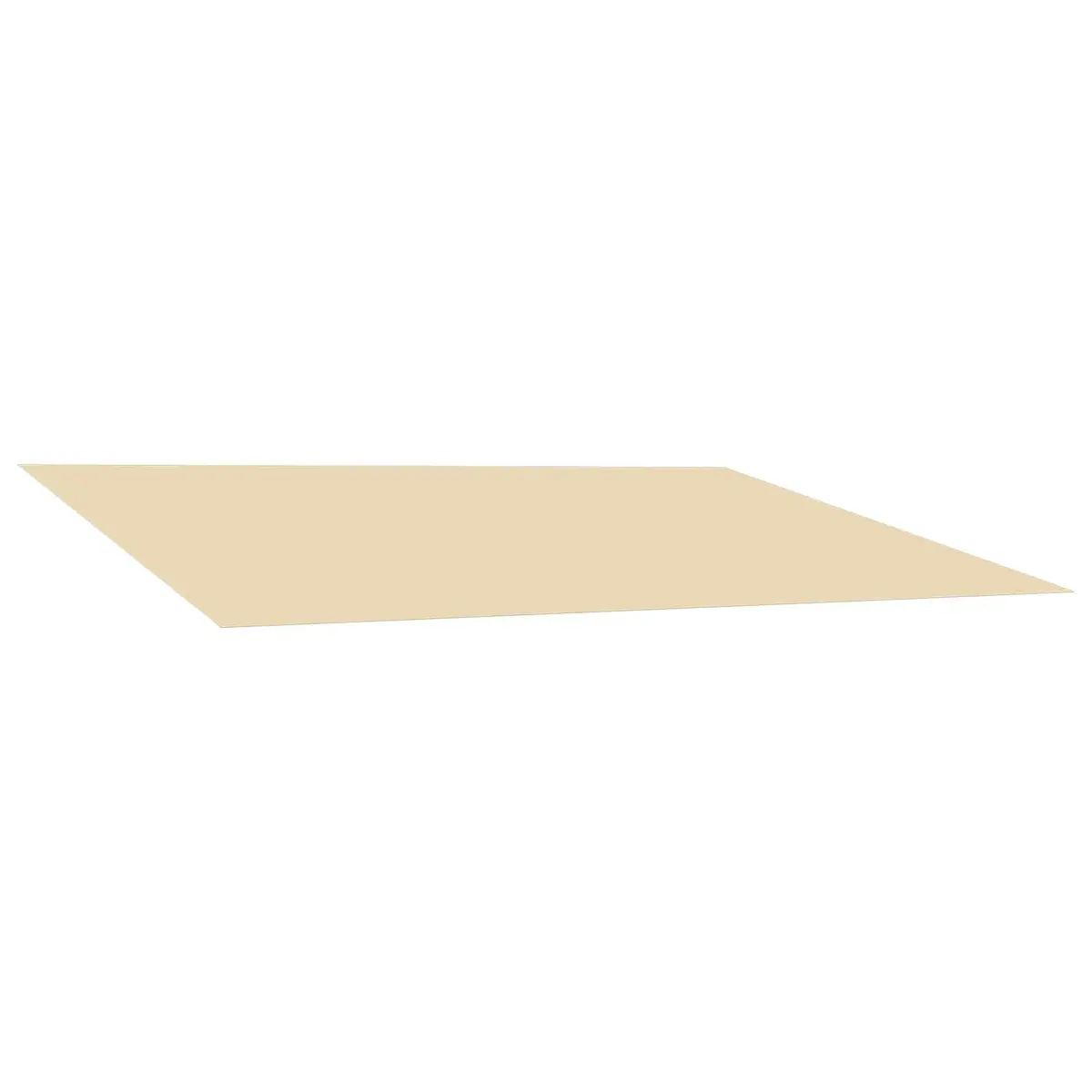 Awning Replacement Fabric Outdoor Shade 500 x 350 cm Cream Polyester