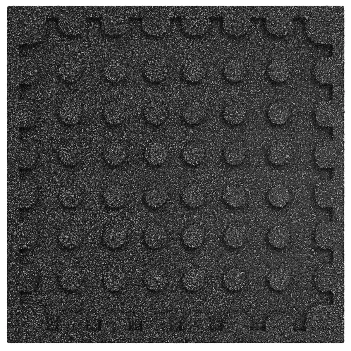 Fall Protection Tiles Outdoor Garden Flooring 50 x 50 cm Black 24 Piece