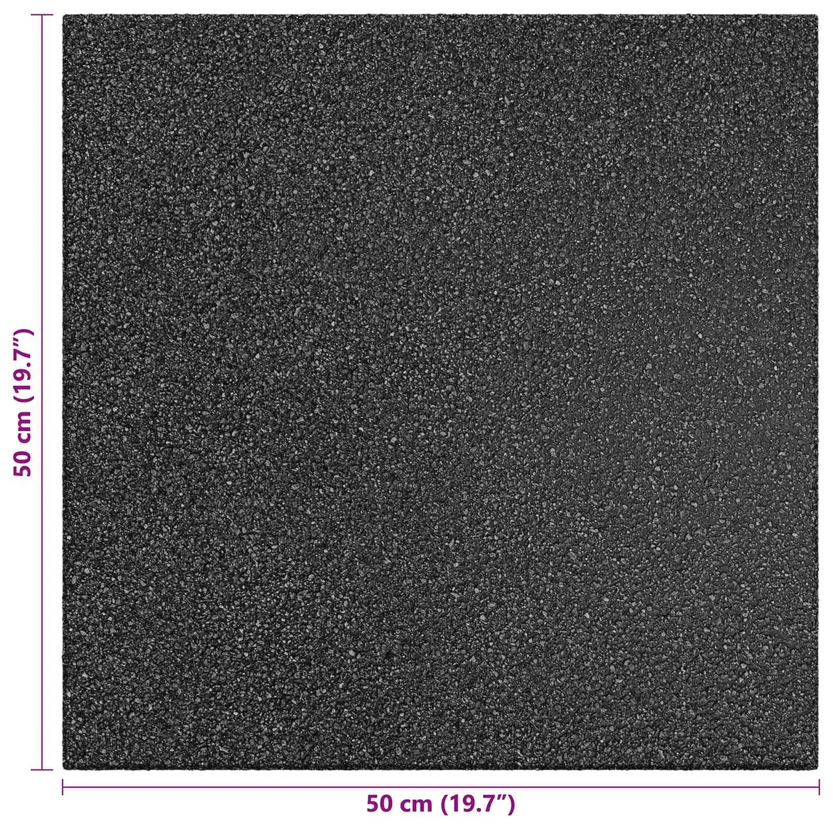 Fall Protection Tiles Outdoor Garden Flooring 50 x 50 cm Black 24 Piece